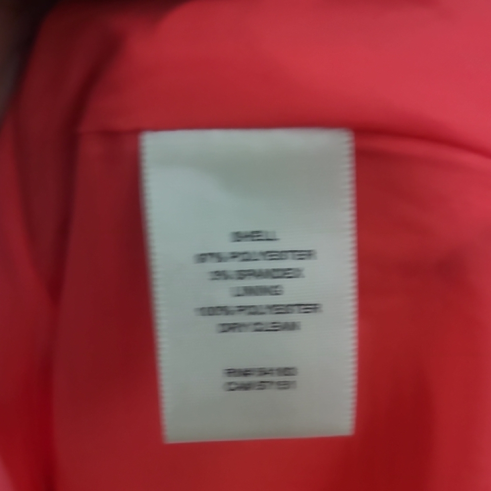 Eliza J. Deep Coral/Pink Ruffle Dress Size 2P - Picture 9 of 9